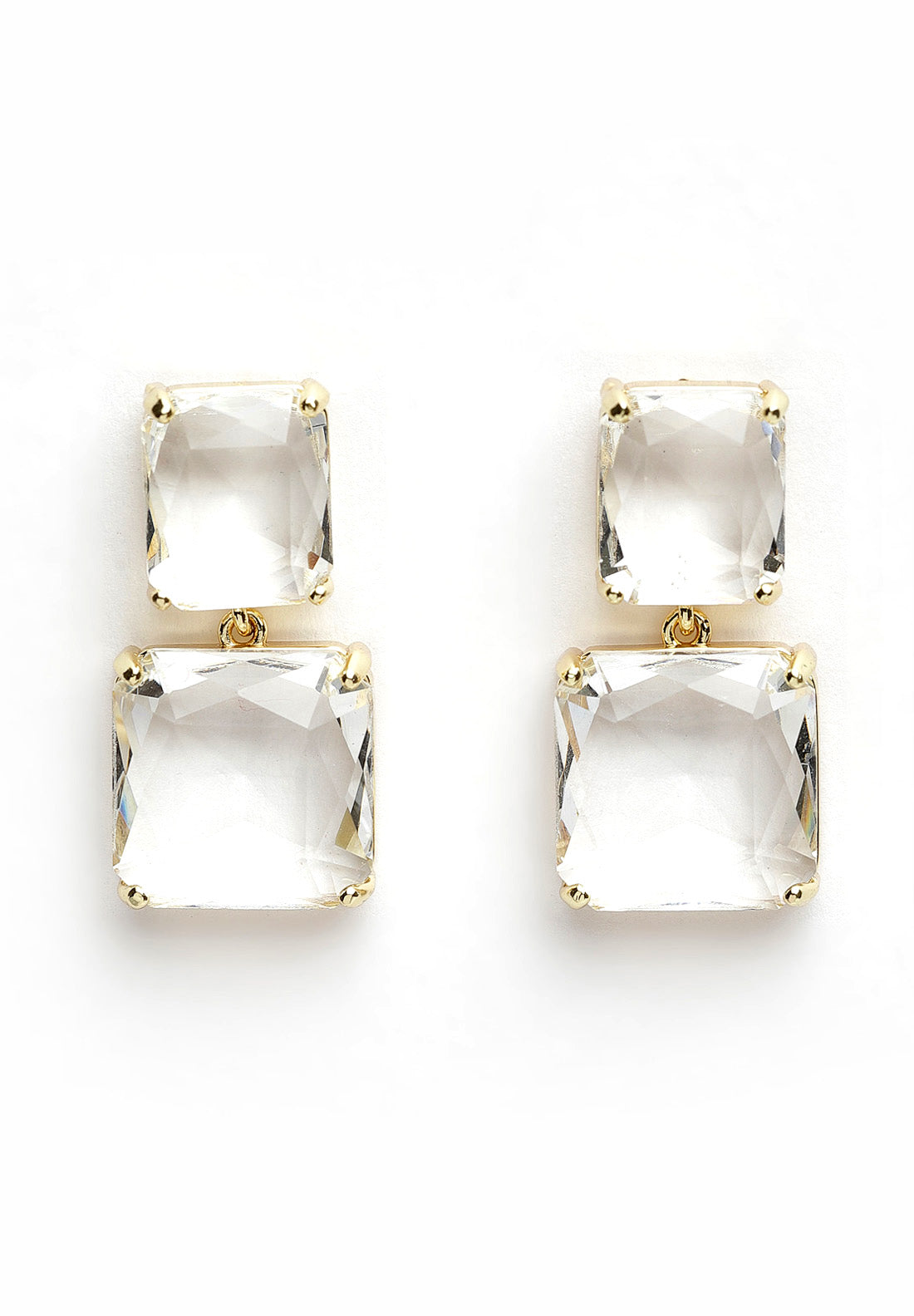 Avant-Garde Paris Transparent Geometric Earrings