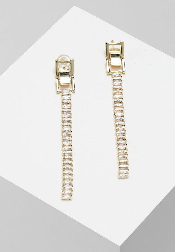 Guldpläterade Dangle örhängen
