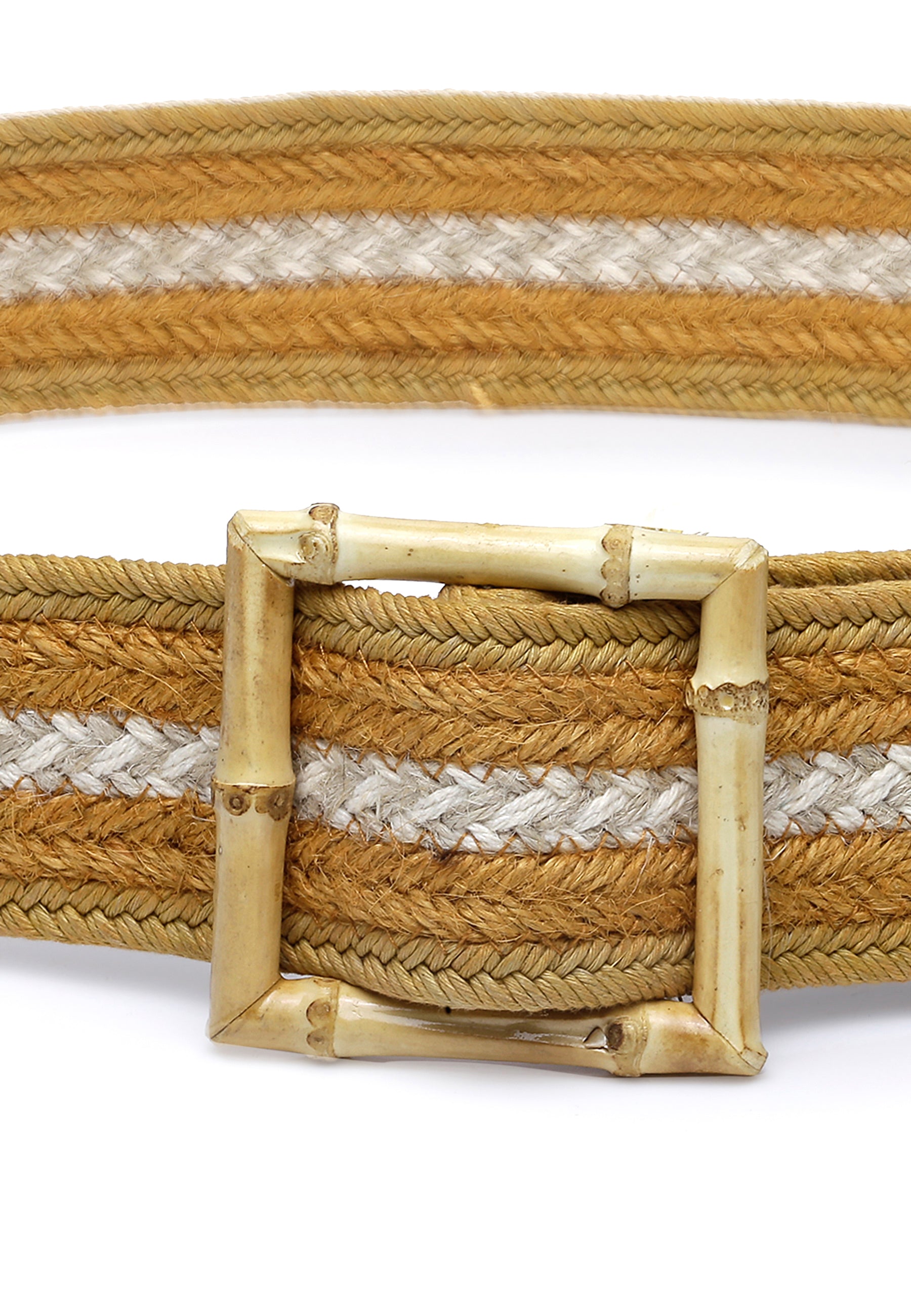 Woven Square Buckle Styling Belt