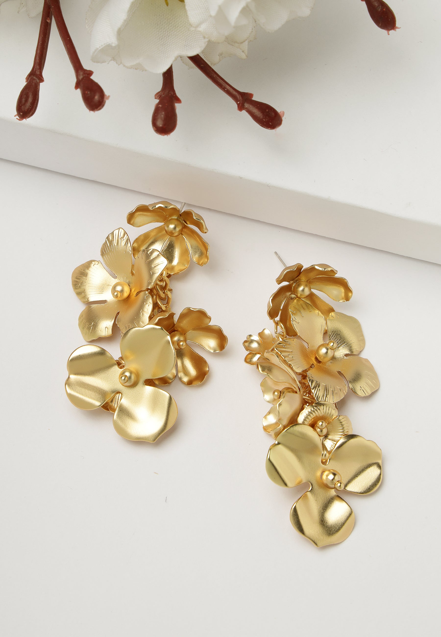 Golden Bloom Dop Earrings