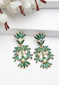 Fancy Floral Plume Earrings