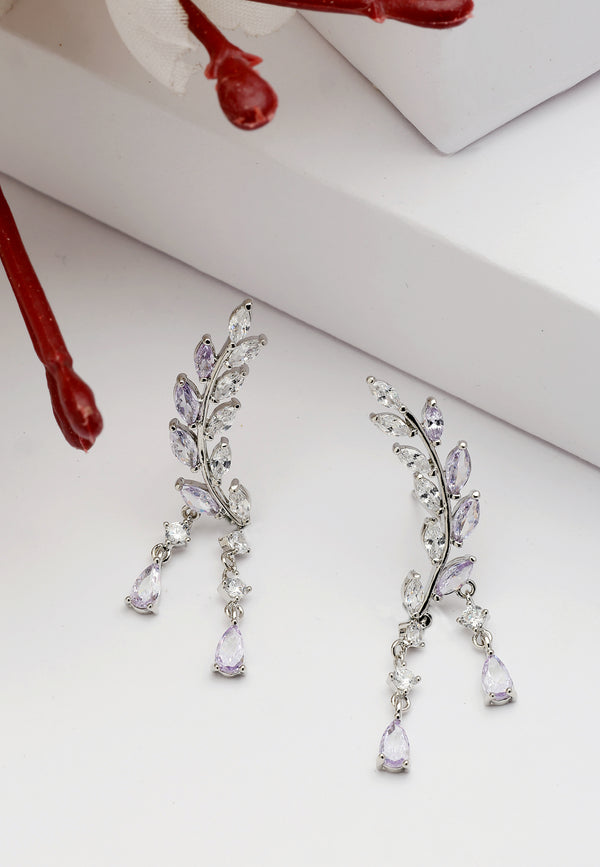 Diva Tippet Blad Øreringe