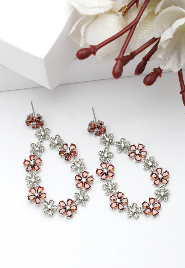 Boucles d'oreilles pendantes florales Diva Dainty