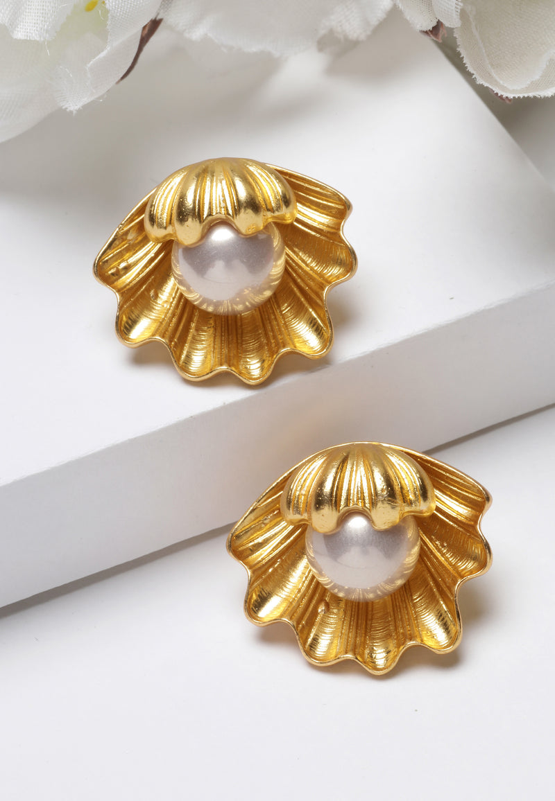 Earrings Pearl Sea Shell