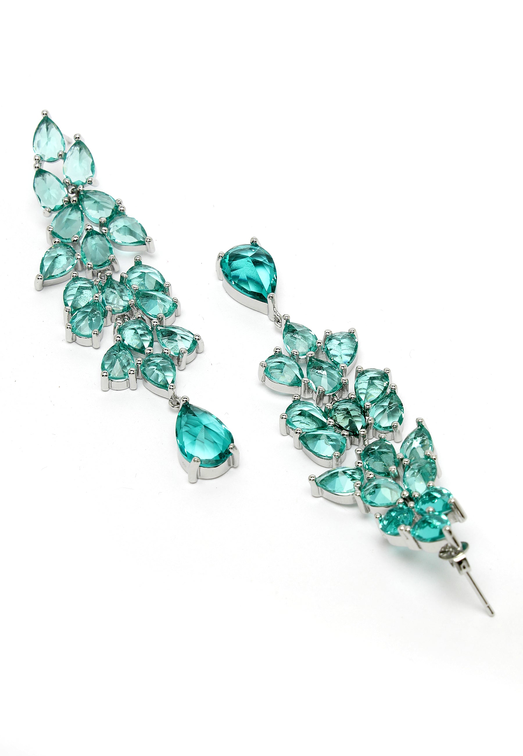 Avant-Garde Paris Long Drop Crystal Earrings