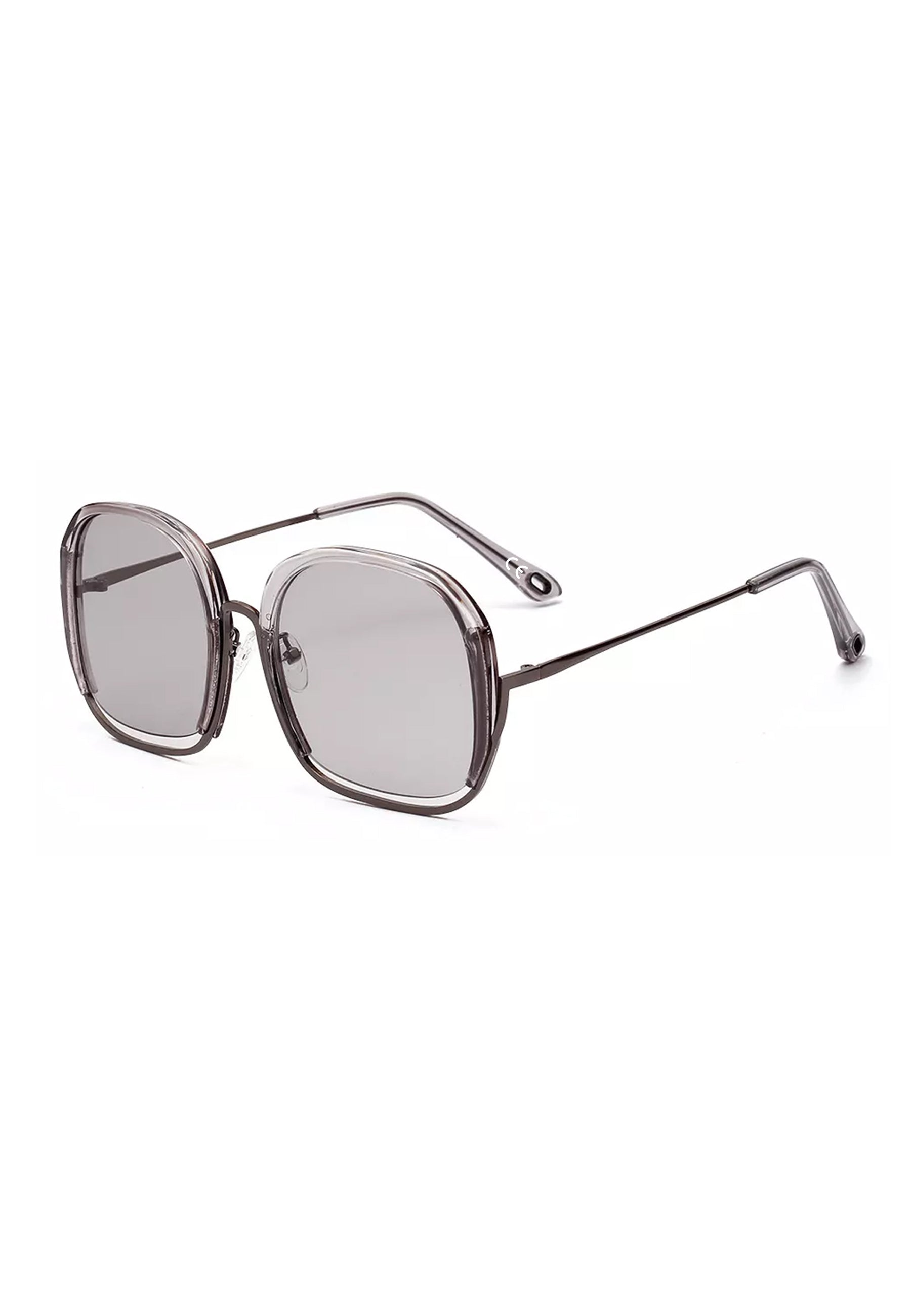 Avantgardistische Pariser quadratische, trendige Sonnenbrille
