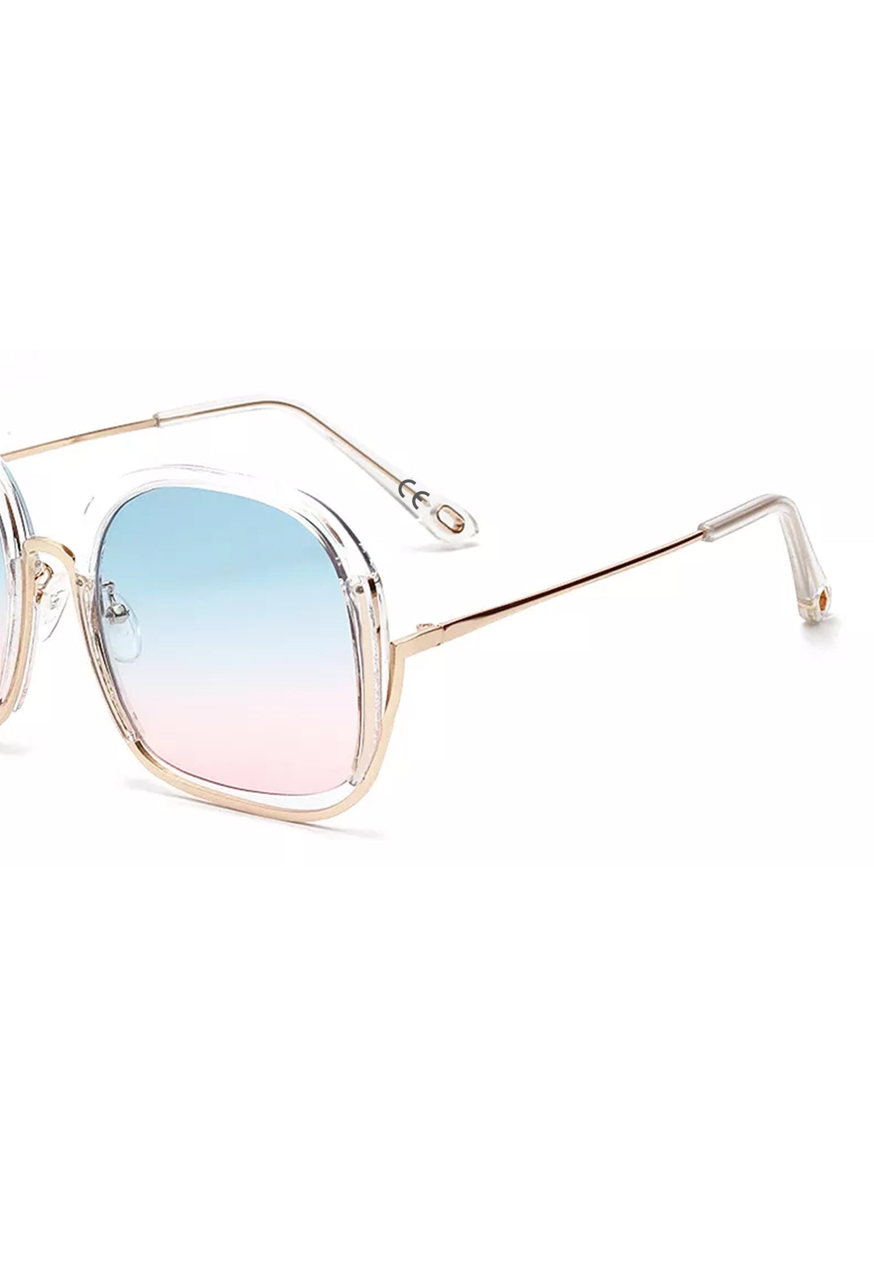 Avant-Garde Paris Square Shape Trendy Sunglasses
