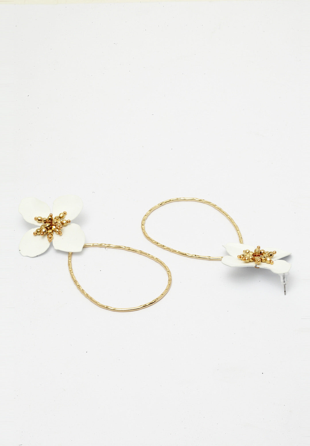 Avant-Garde Paris Plush Gold-Plated Flower Earrings