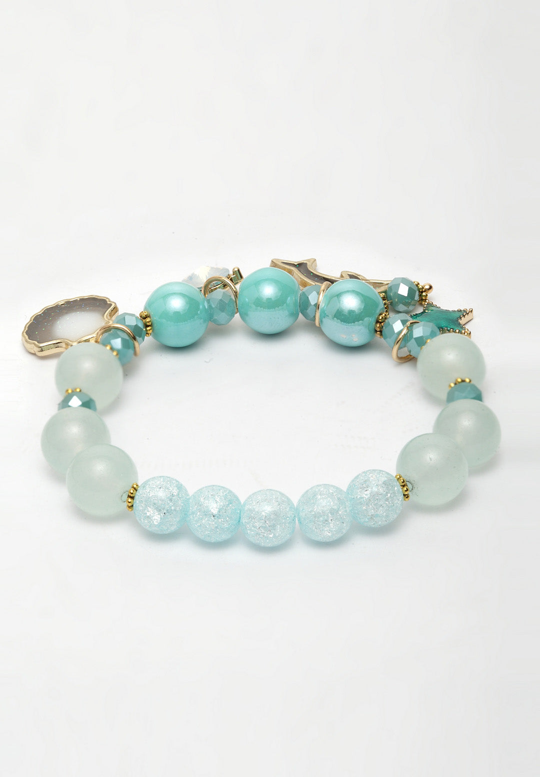 Colorful Pearl Bracelets With Charms