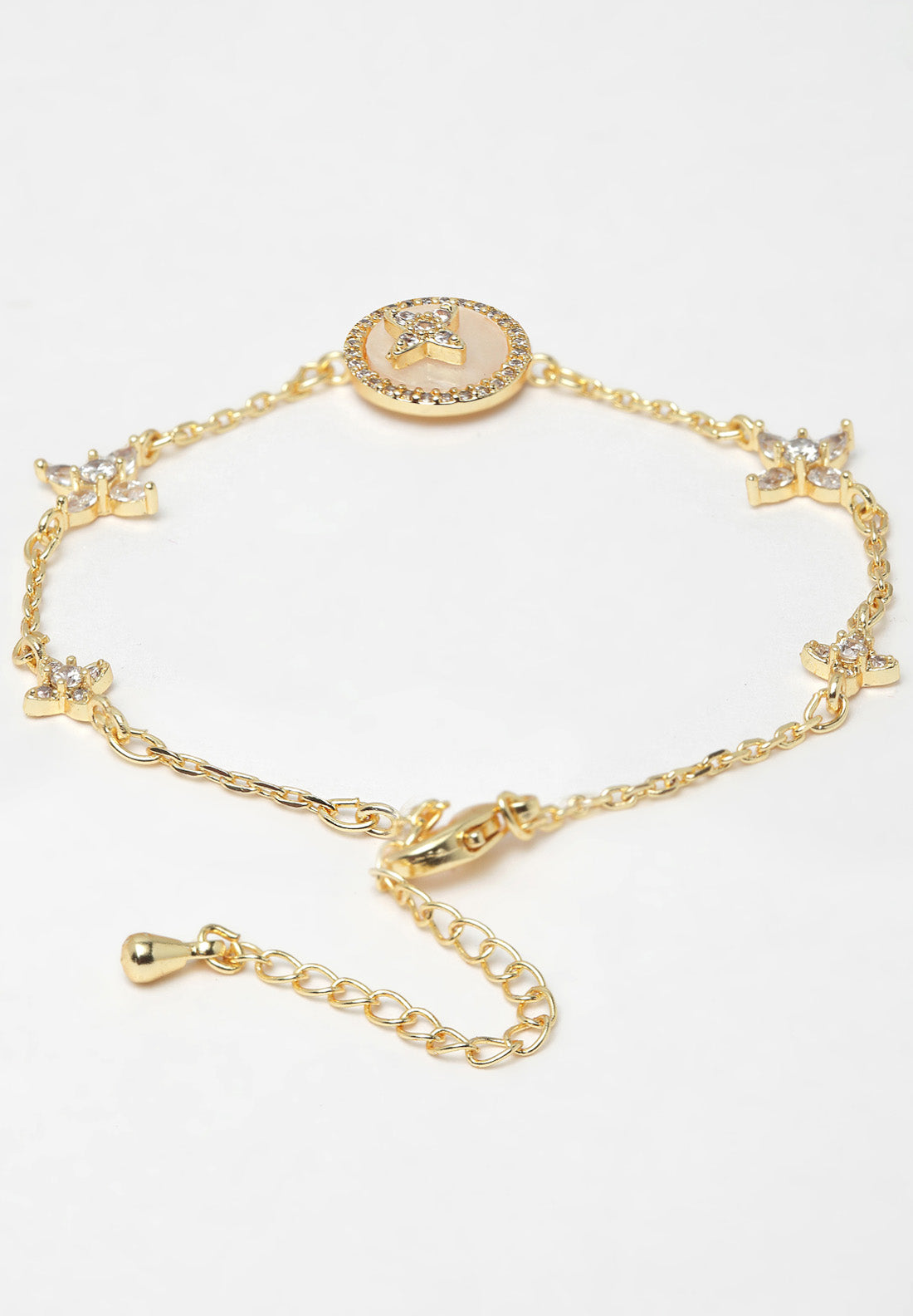 Avantgardistisches Pariser Goldkristall-Armband
