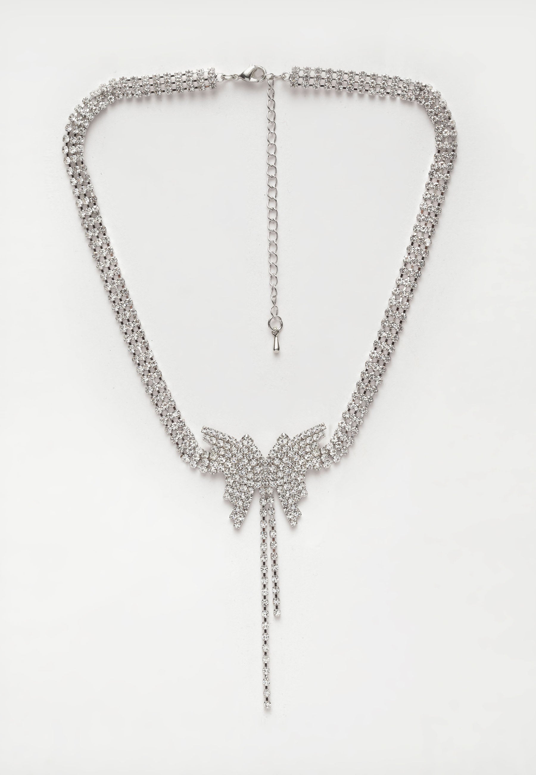 Avant-Garde Paris Butterfly Crystal Choker Necklace
