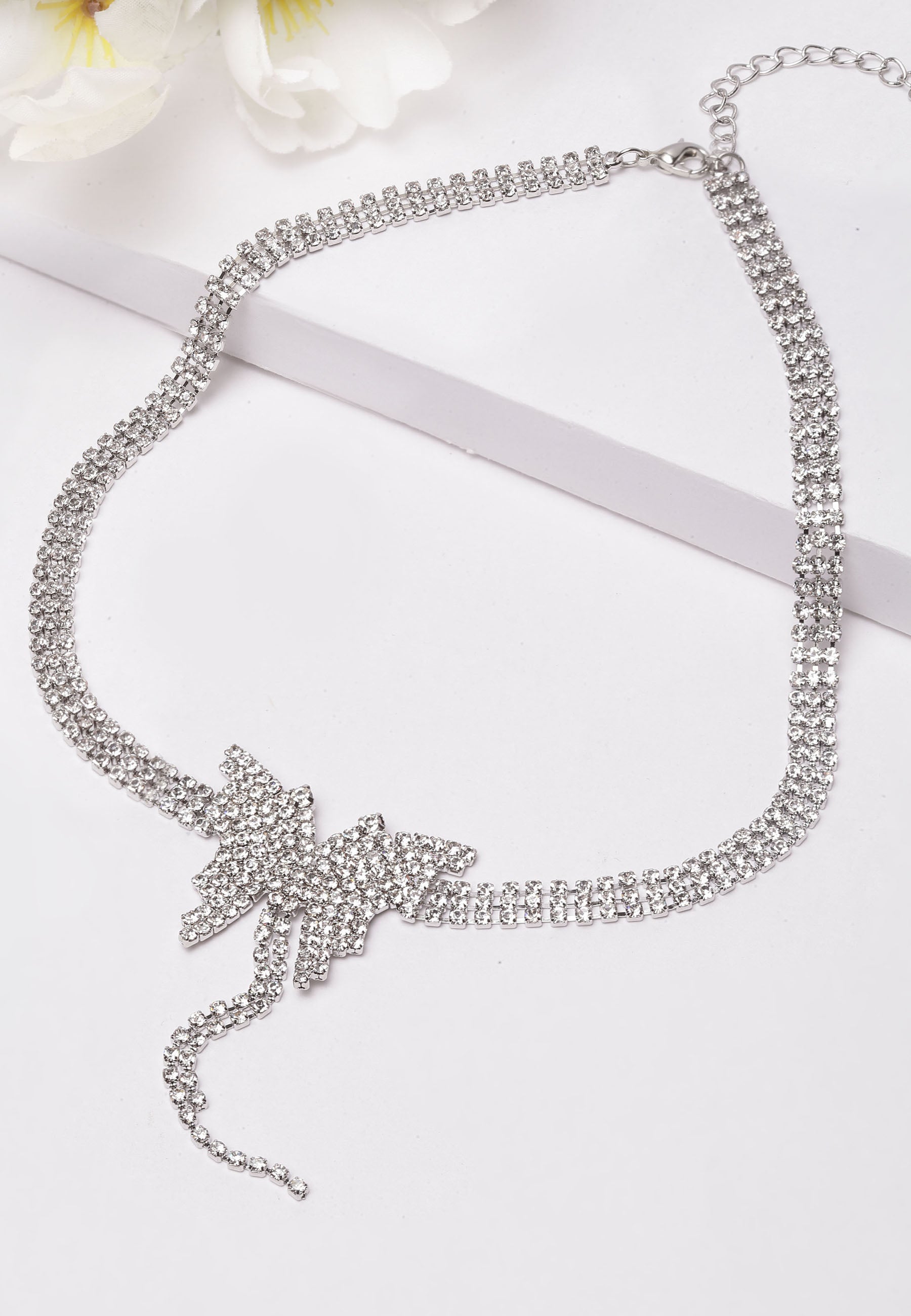 Avant-Garde Paris Butterfly Crystal Choker Necklace