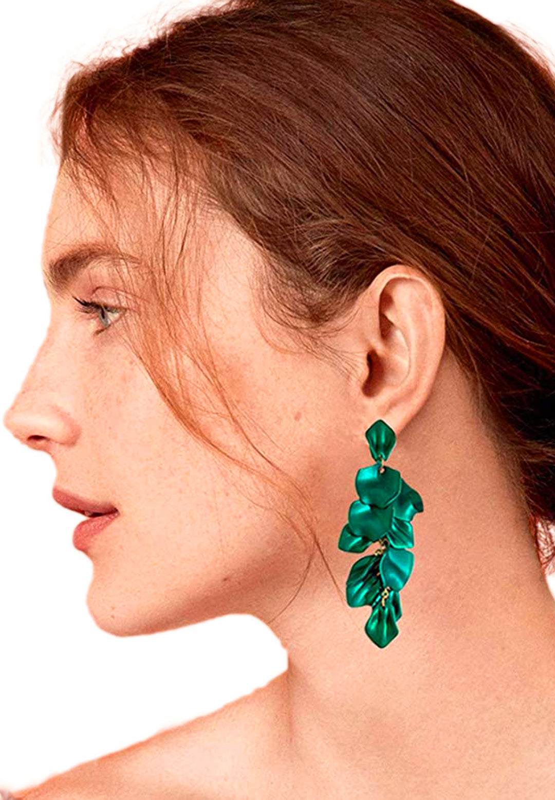 Avant-Garde Paris Luxury Statement Petals Shape Long Earrings