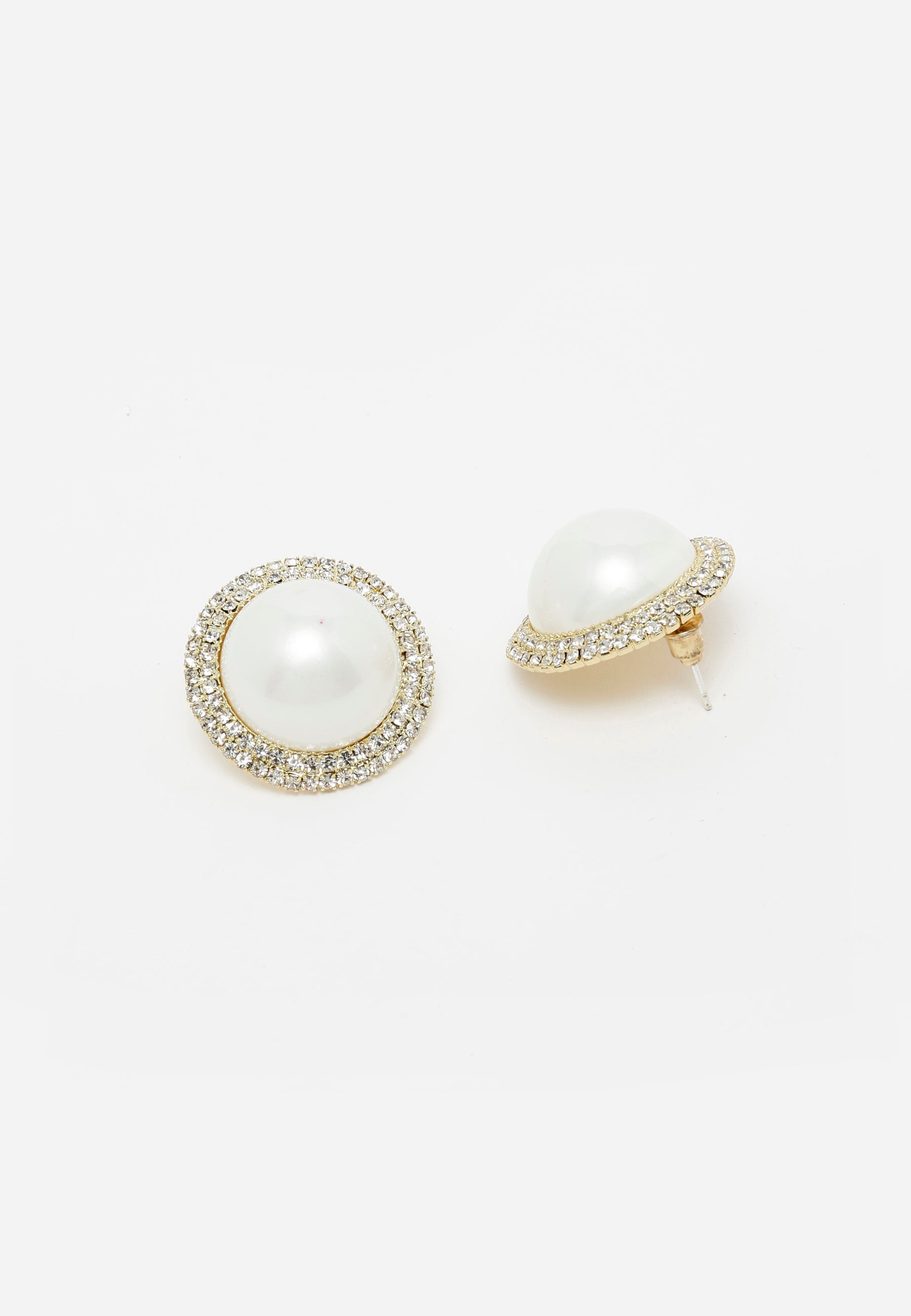 Gold-Plated Oval studs