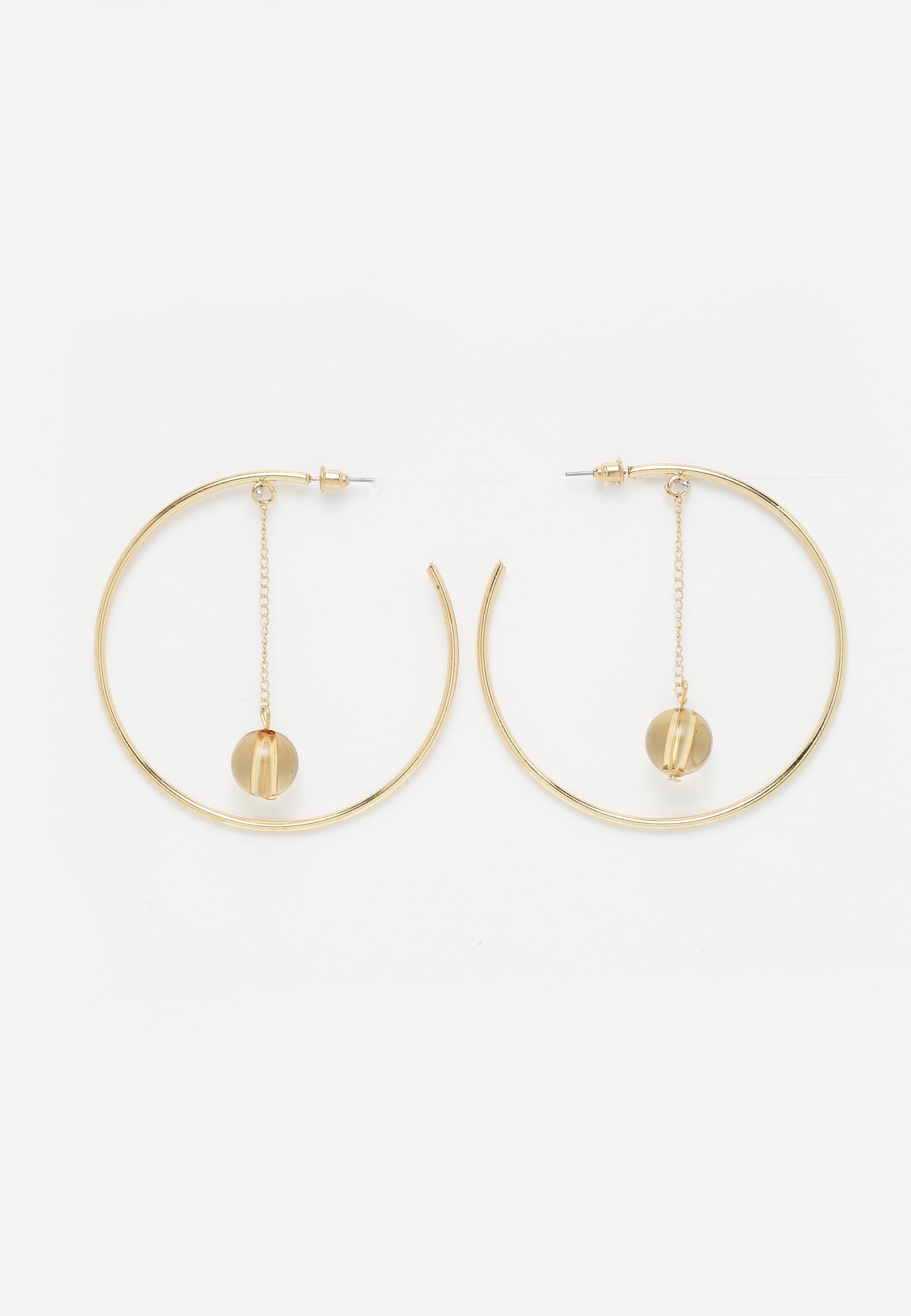 Avant-Garde Paris Crystals Studded Hoop Earrings