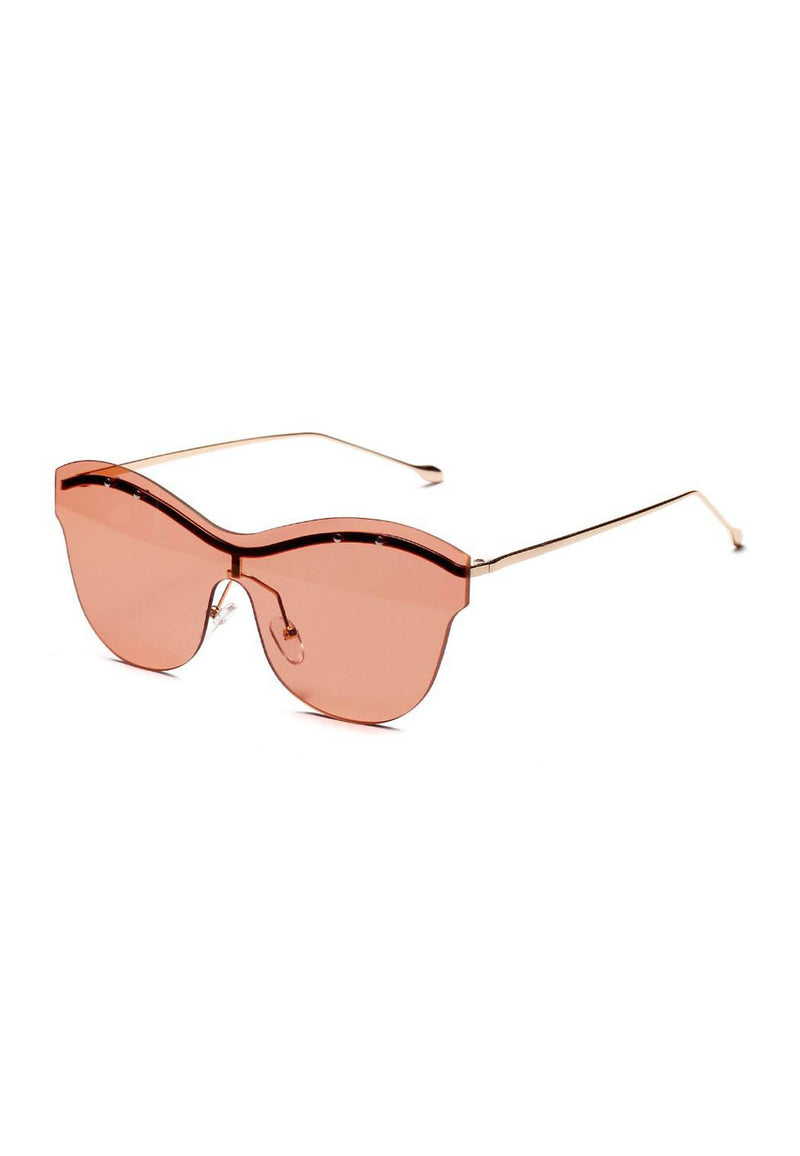 Avant-Garde Paris Butterfly Shape Rimless Sunglasses