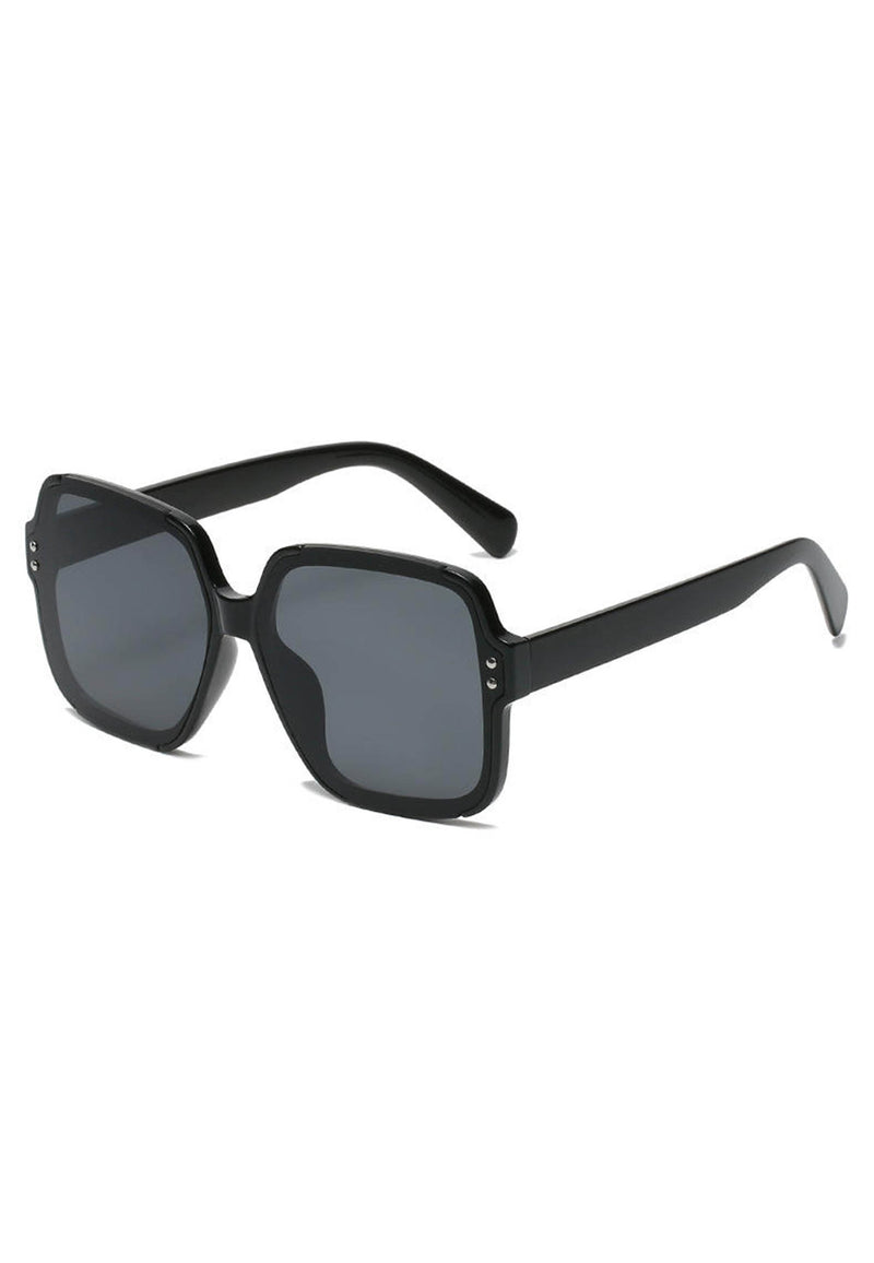 Avantgardistische Pariser quadratische Oversize-Sonnenbrille