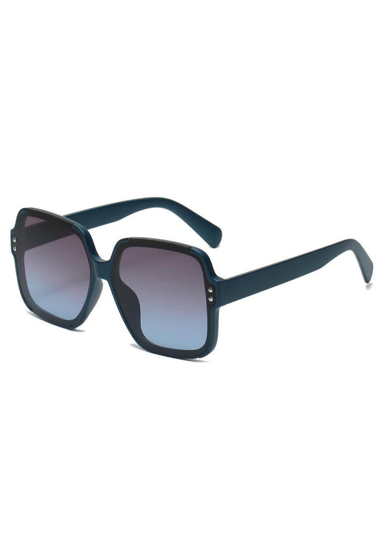Avantgardistische Pariser quadratische Oversize-Sonnenbrille