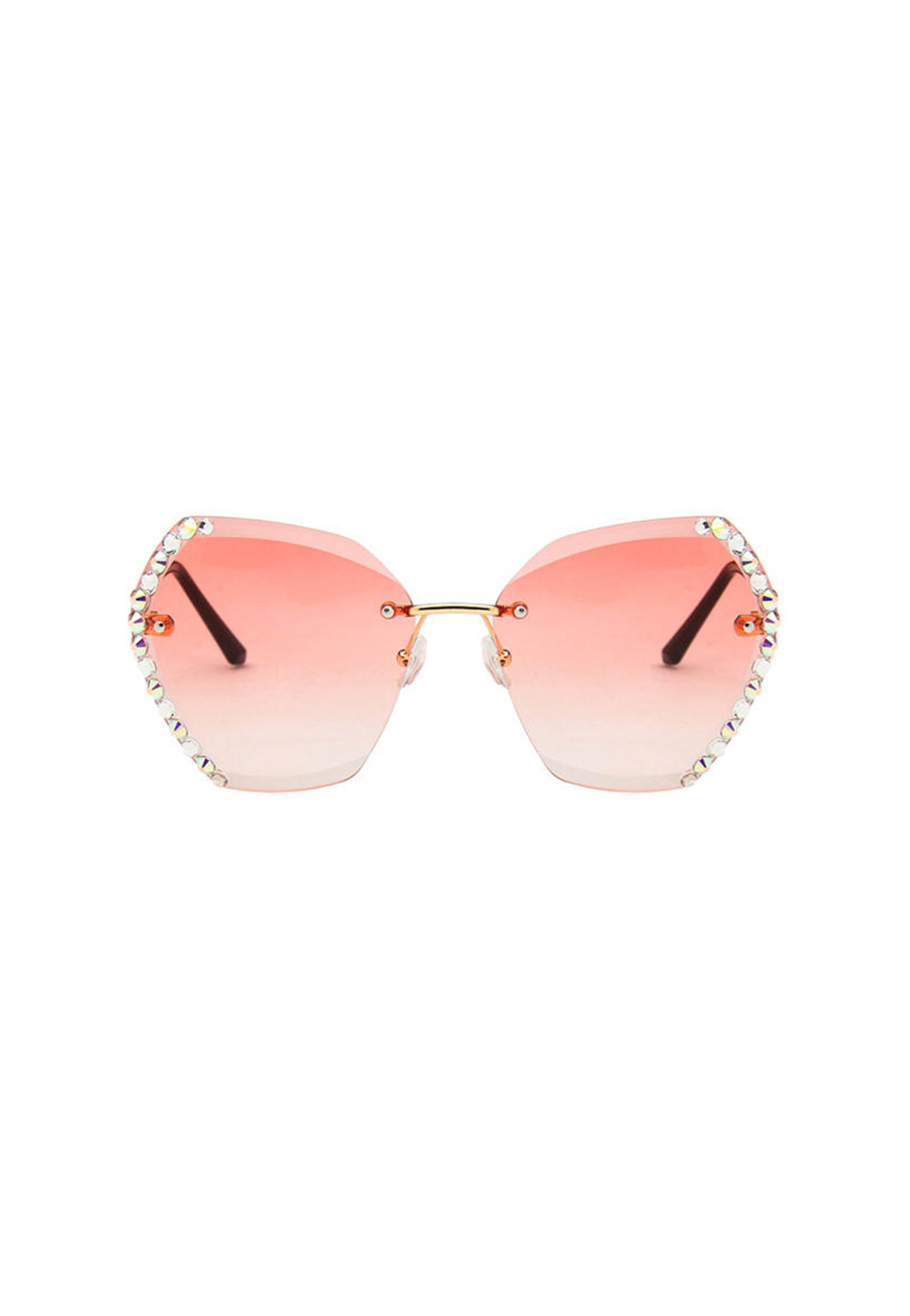 Avant-Garde Paris Luxury Rimless Butterfly Sunglasses