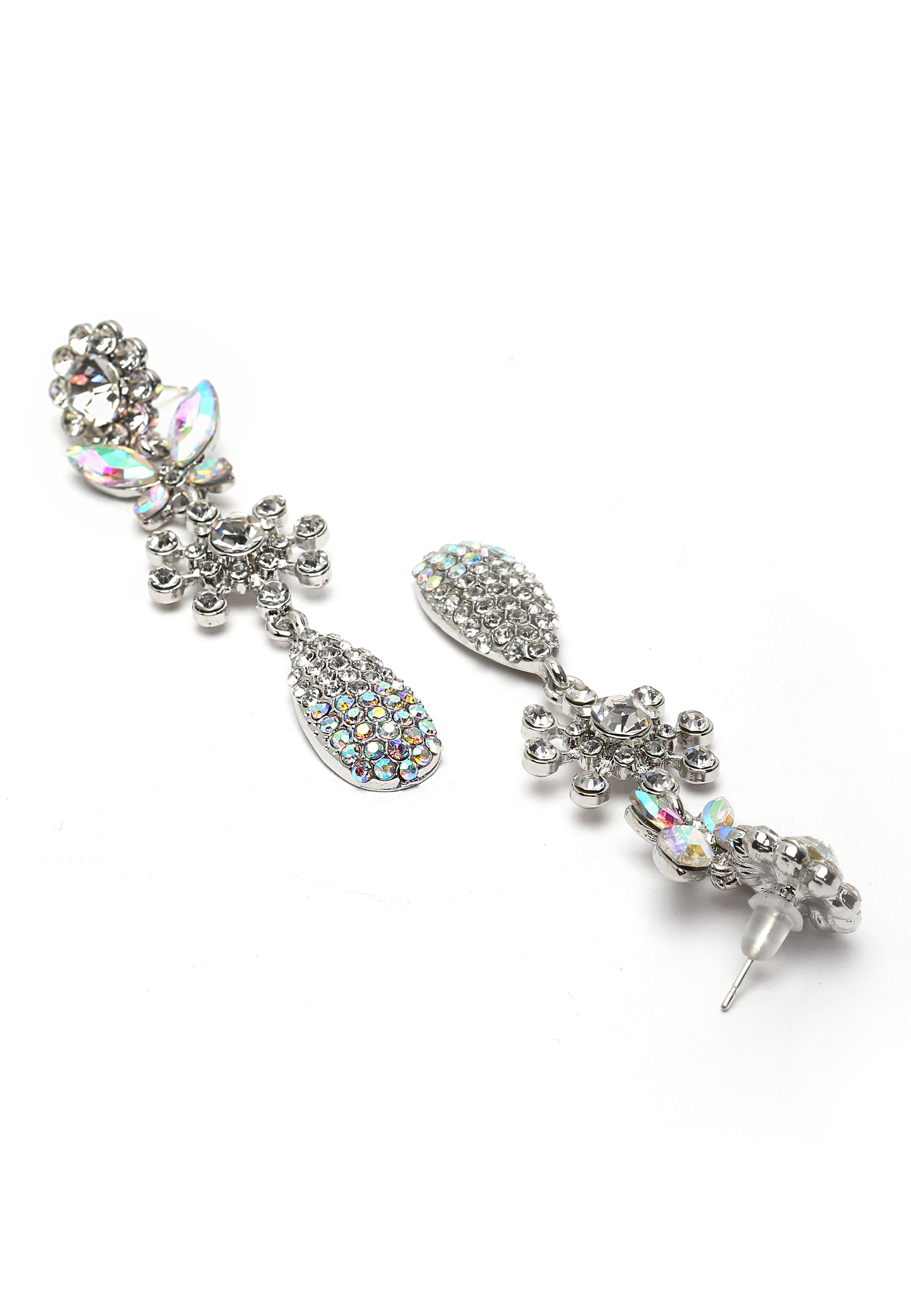Avant-Garde Paris Elegant Crystal Dangle Long Earrings