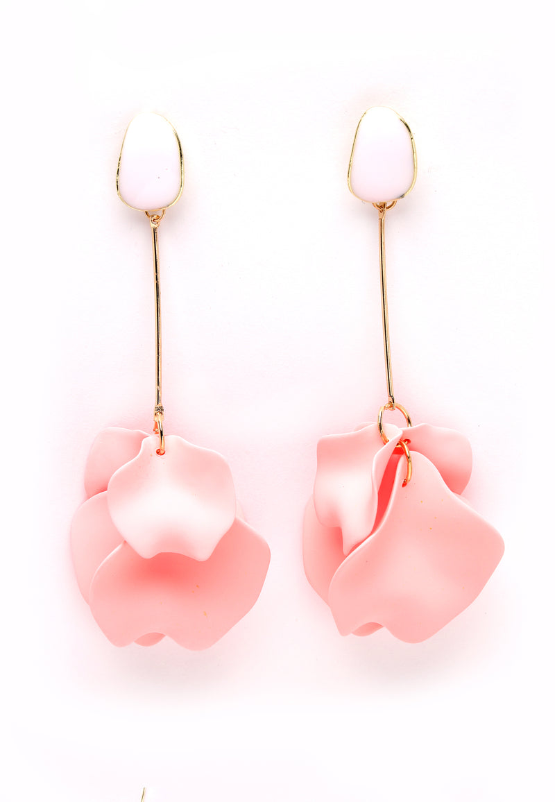 Petals Earrings in Pink