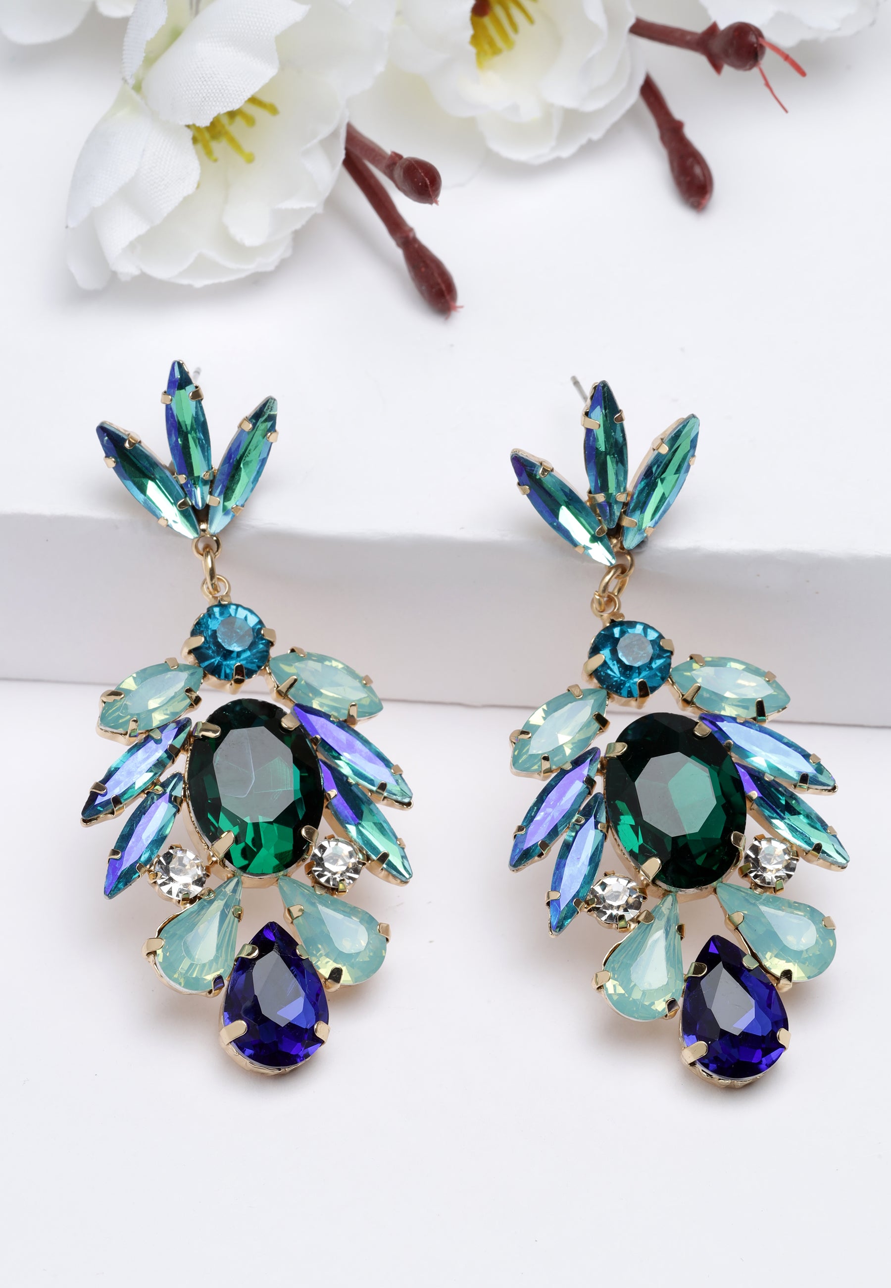 Avant-Garde Paris Crystal Drop Earrings