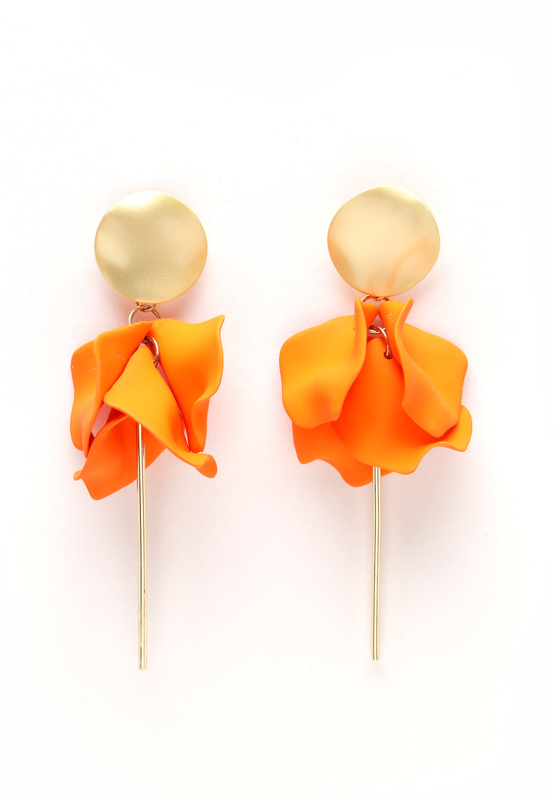 Avantgardistische Pariser Blütenblätter-Ohrringe
