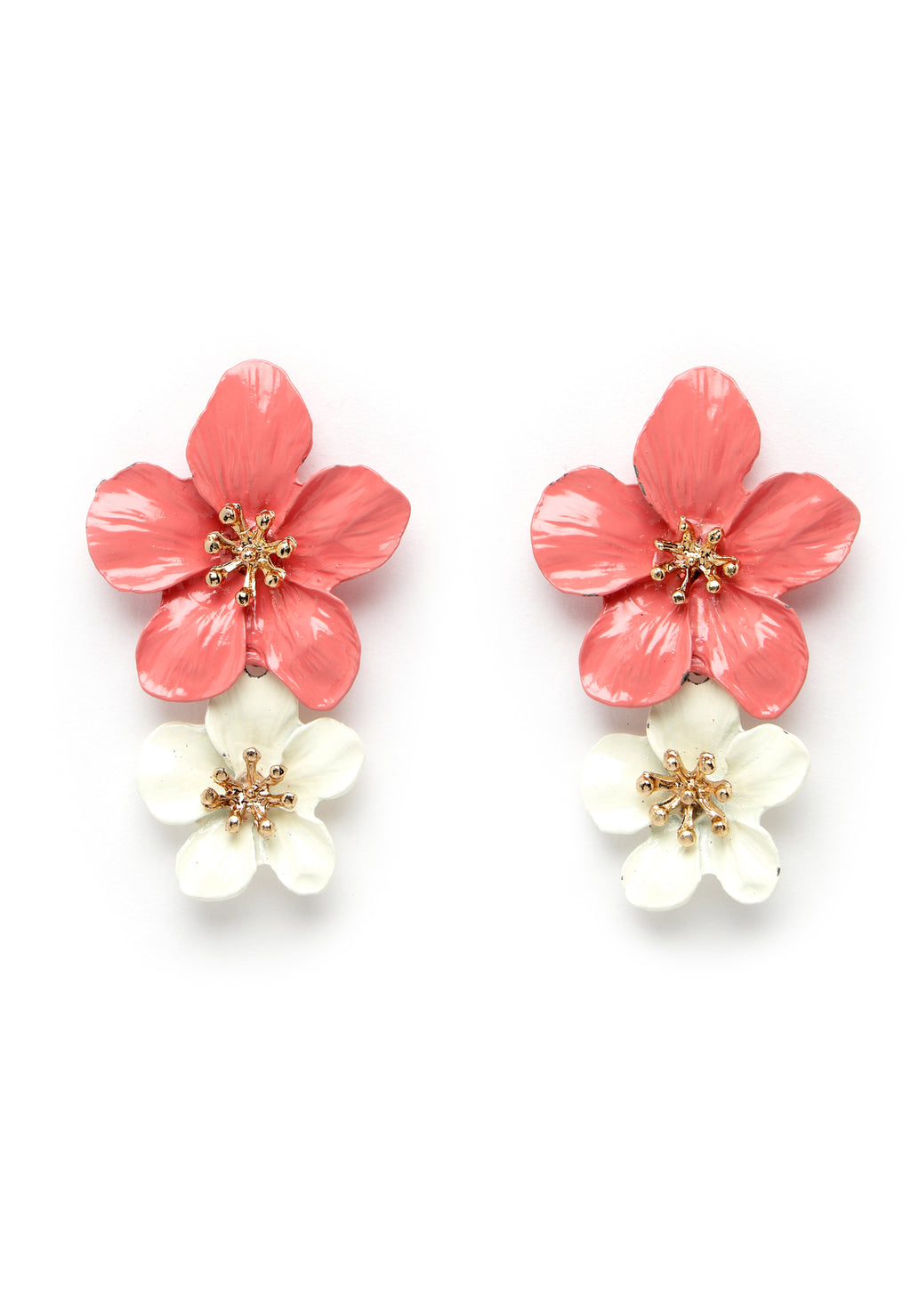 Avant-Garde Paris Floral Drop Earrings