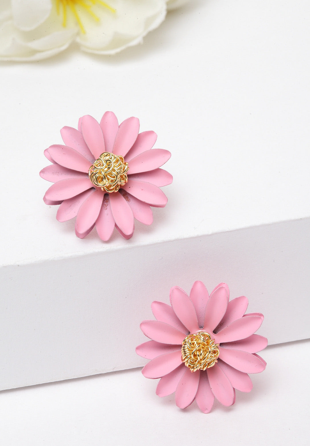 Avant-Garde Paris Flower Stud Earrings