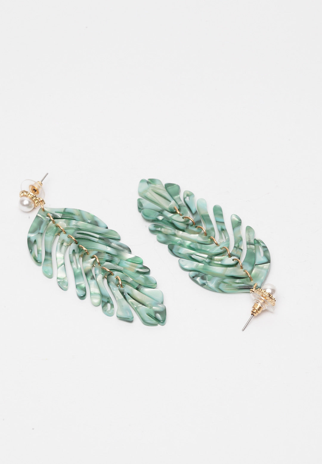 Avant-Garde Paris Exotic Leaf Earrings