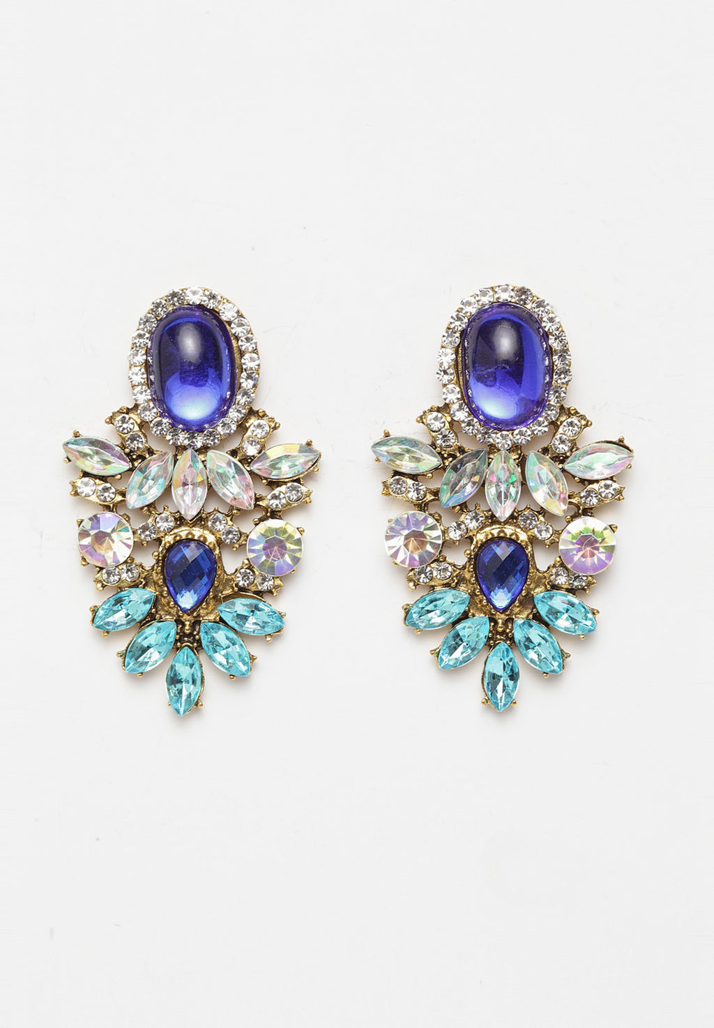 Blue Crystal Earrings