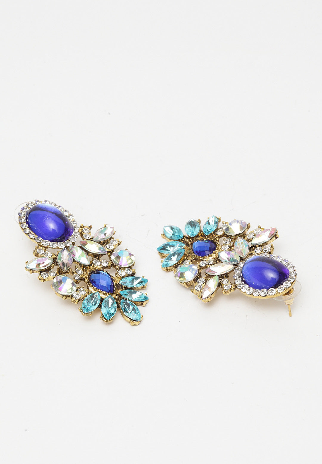 Avant-Garde Paris Blue Crystal Earrings