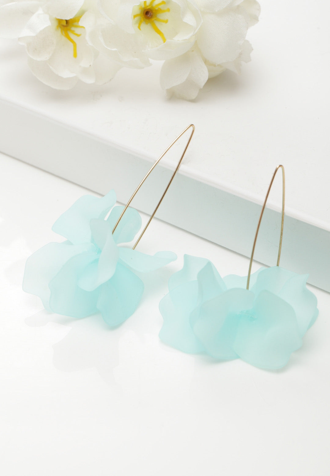 Boucles d’oreilles chandelier en résine acrylique