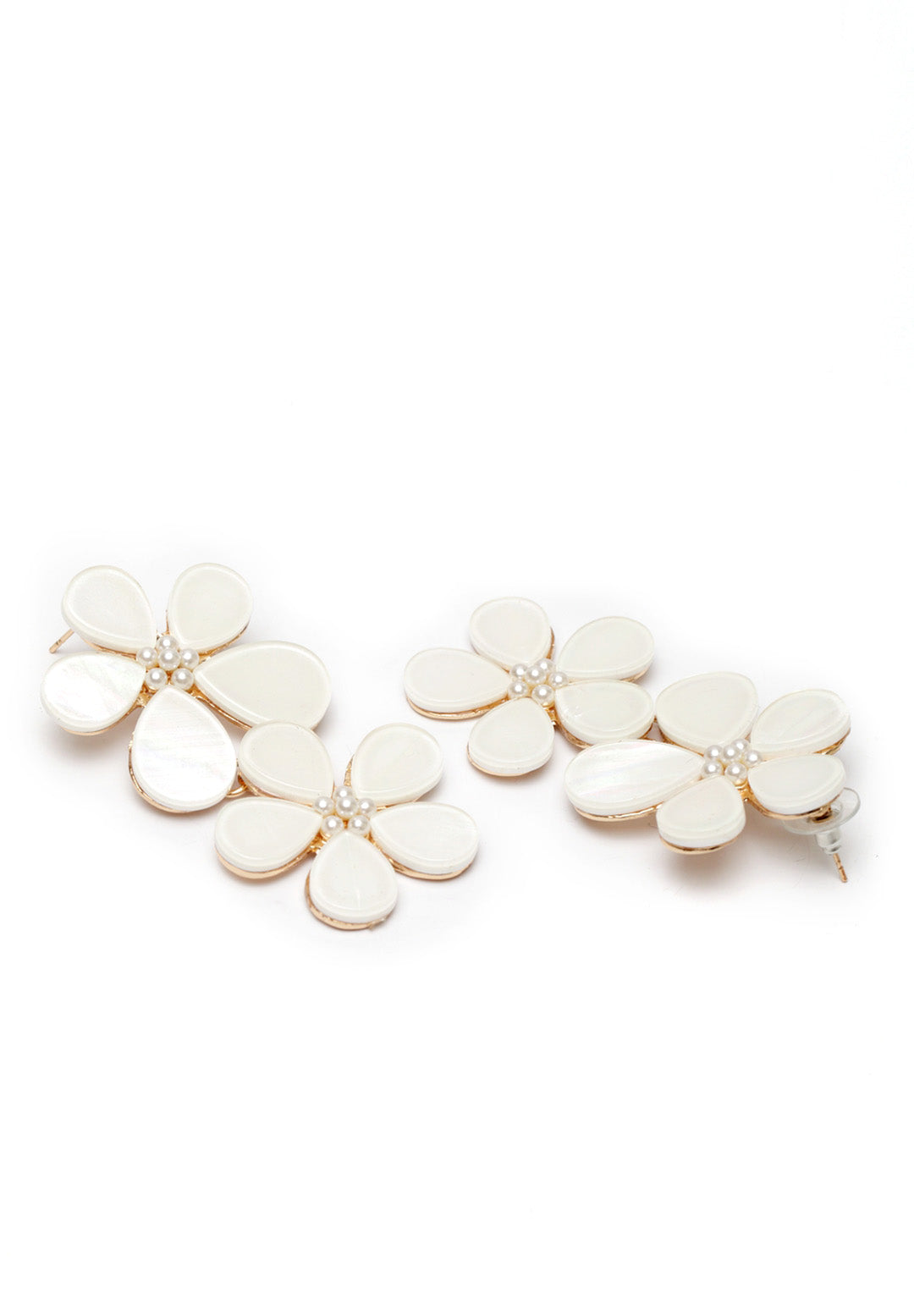 Avant-Garde Paris Statement Bohemian Cute Acrylic Flower Stud Earrings
