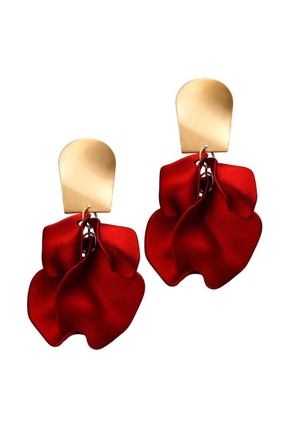 Avant-Garde Paris Plush Petal Shaped Earrings