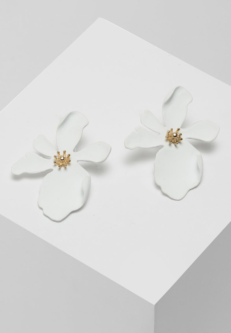 Avant-Garde Paris Boucles d'oreilles florales en acrylique magnifiquement travaillées